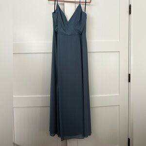 Dusty blue wedding guest dress. #LEVKOFF size 18